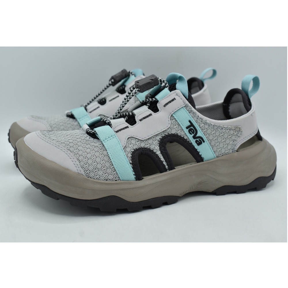 Teva Women 7 Outflow CT Amphibious Water Lunar Rock Grey Blue Sneakers Shoes‎